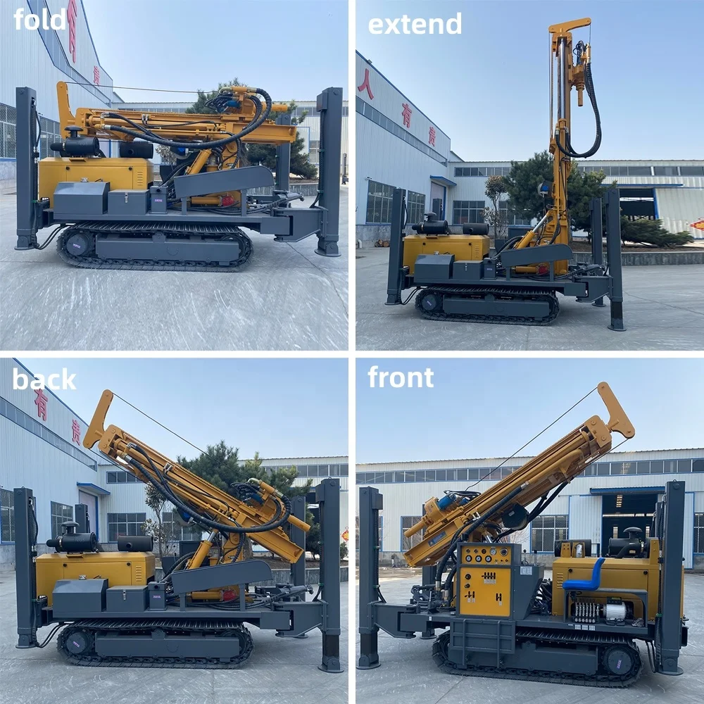 FY350 Hydraulic Power Unit Diesel 300M Depth Mine Drilling Rig All Terrain Vehicle Water Well Drilling Rigs Hot Sale