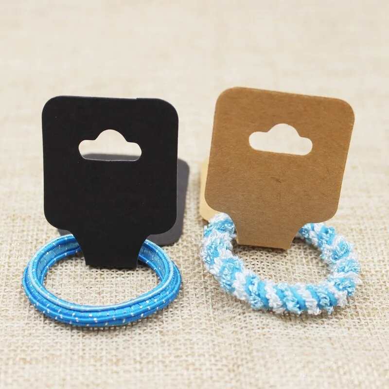 Factory Wholesale Custom Logo Necklace Card Kraft Paper Bracelet Display Card Hair Clip Jewelry Cards