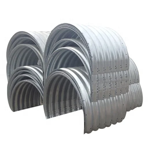 Large-diameter 6 pieces assembled hot-dip galvanized steel corrugated pipe culvert and large corrugated metal pipe--WestYosen