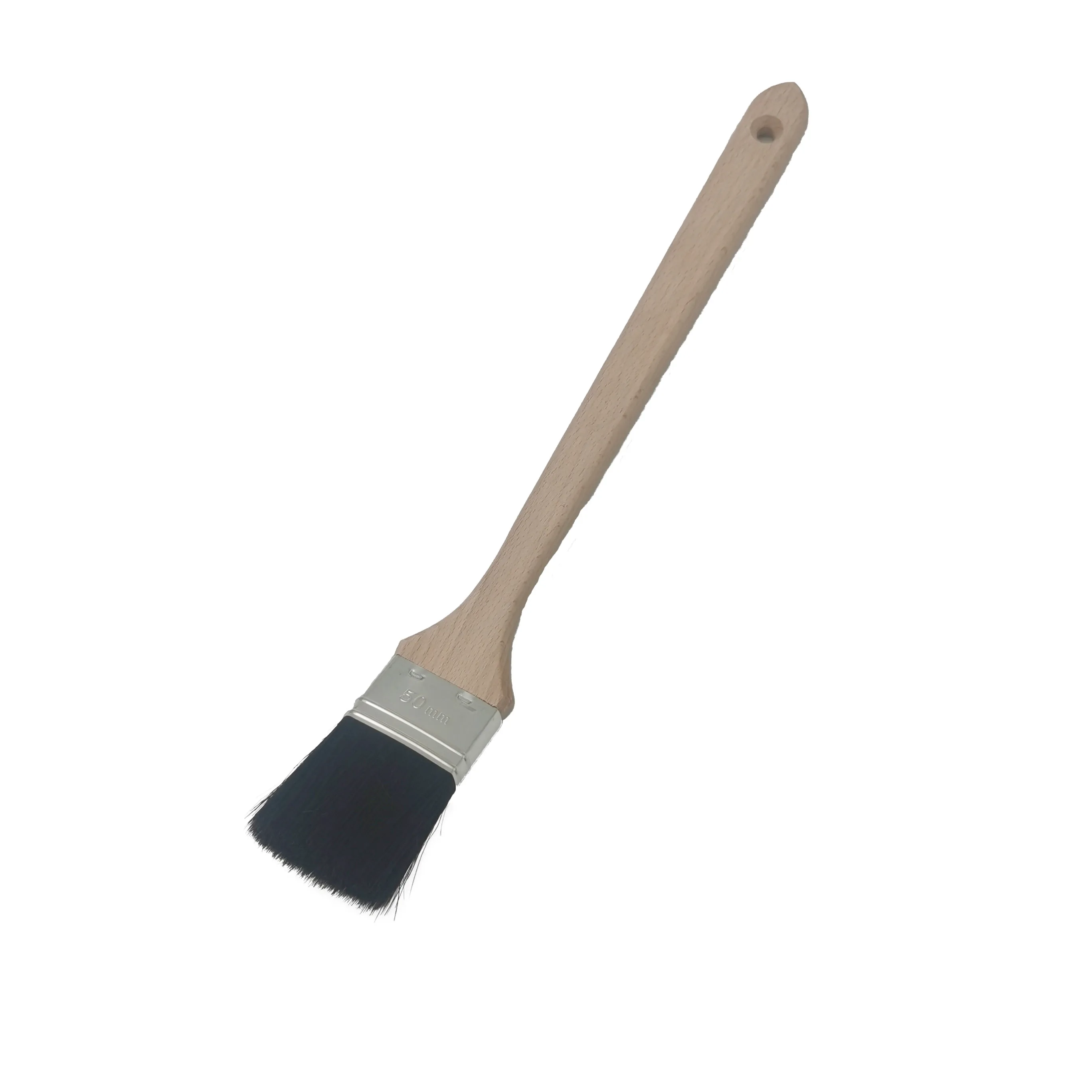 High Quality Bent Radiator Brush Angle Elbow Brush with Long Wood Handle