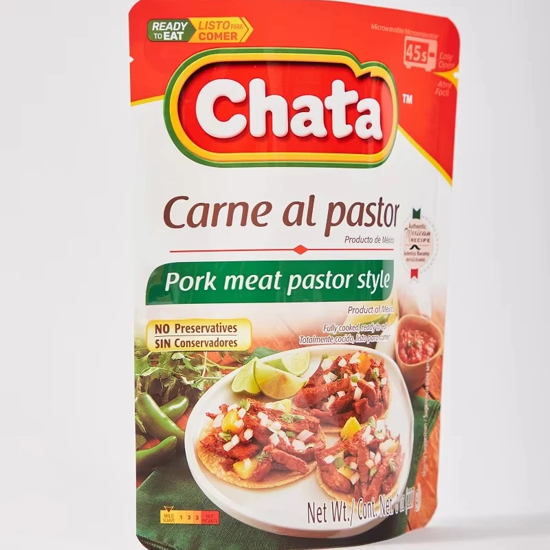 Stand up Pouch Snack Food Packaging Bags for Roasted Peeled Chestnut Barrier Feature Gravure Printing Surface Handling