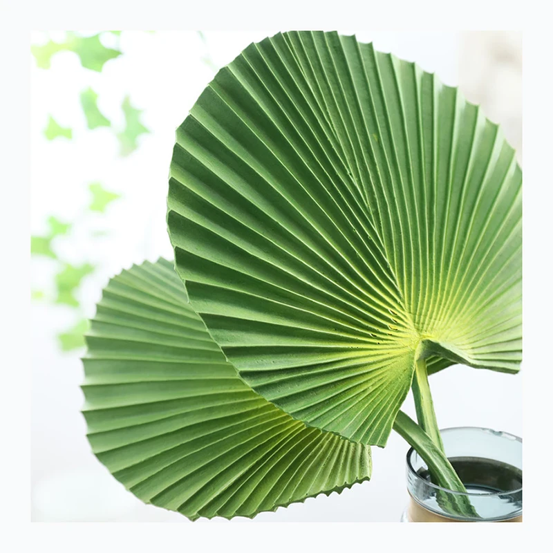 Amazon Hot Selling Fashion Home Decor Flower  Banana Leaf PU Artificial Flower Dried Palm Tree Leaves