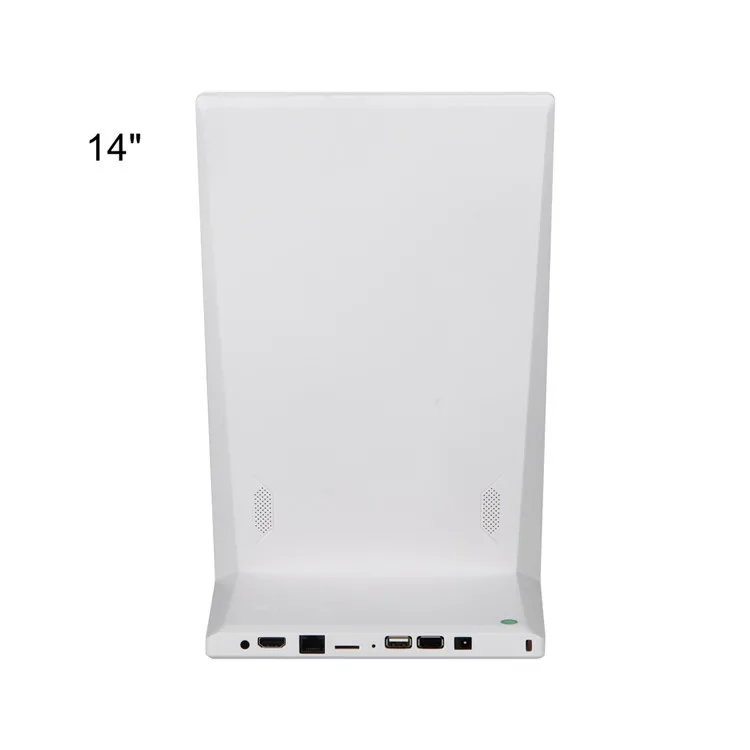 L-образный 10 1 14 дюймов емкостный сенсорный экран wifi rj45 PoE linux android Настольный вертикальный рекламный дисплей