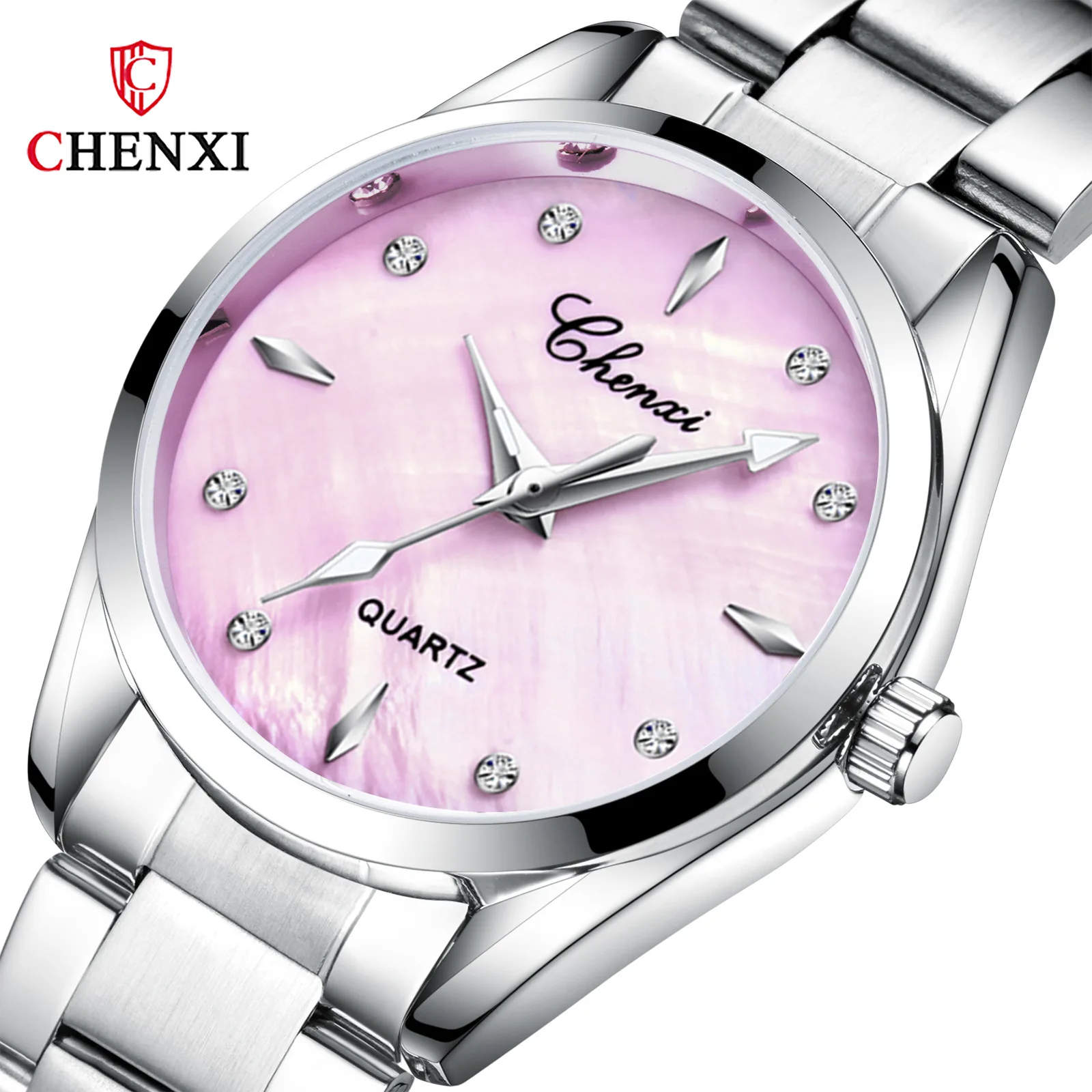 CHENXI 006T 2022 Women Colorful Dial Girl Wrist Watches Female Quartz Watches New Fashion Ladies Rhinestone Watches