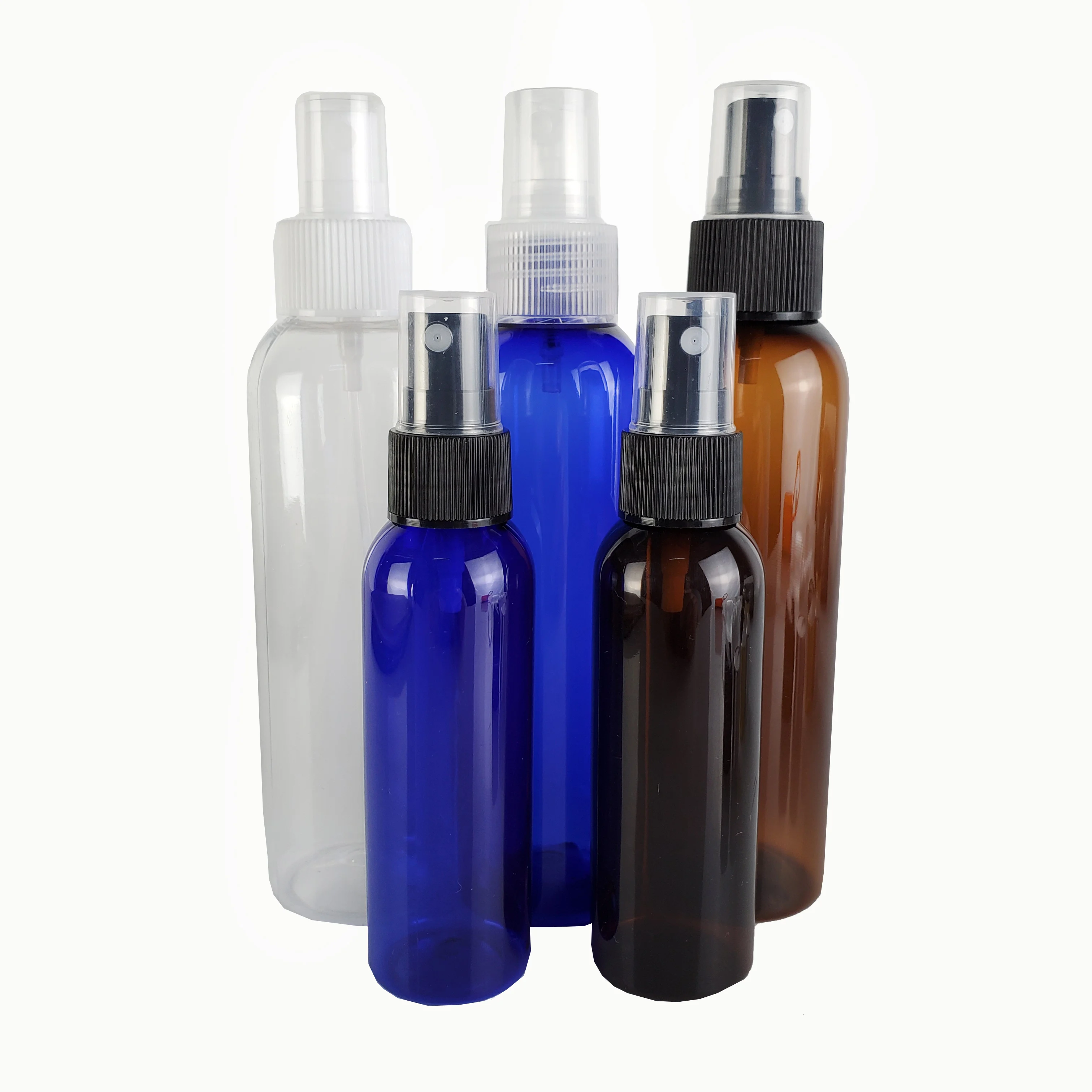 Empty transparent 1 oz 30ml 50ml 80ml 100ml 120ml 150ml plastic spray bottles