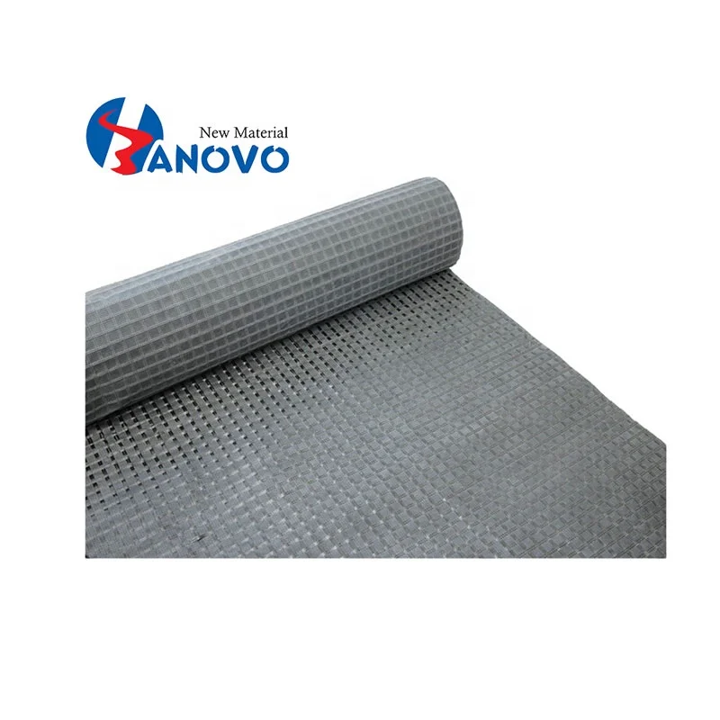 Fiberglass Geogrid Combined Non Woven Geotextile Geocomposite For Asphalt Reinforcement