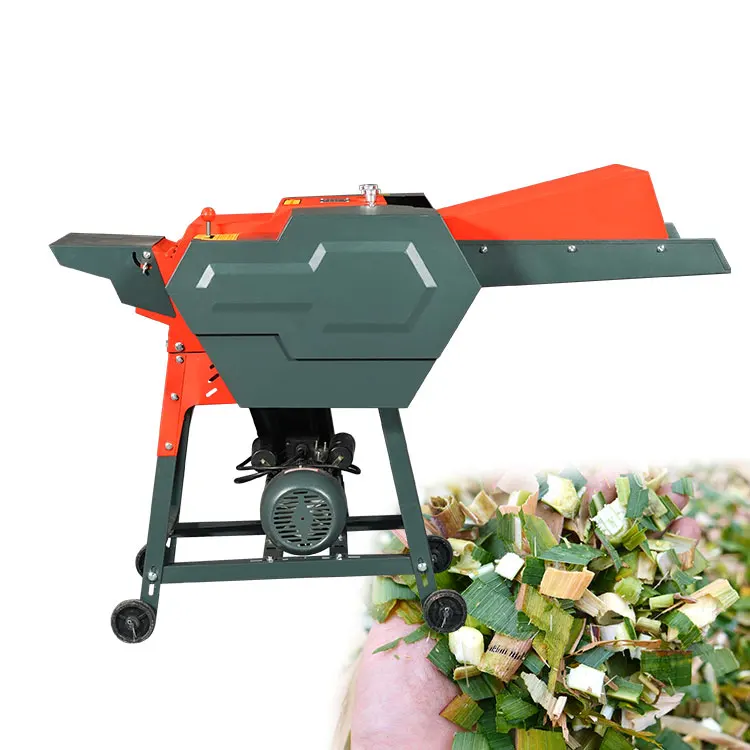 Mini Chaff Cutter Machine Corn Stalk Cutting Machinery Processing Animal Feed Silage Chopper for Dairy Farm