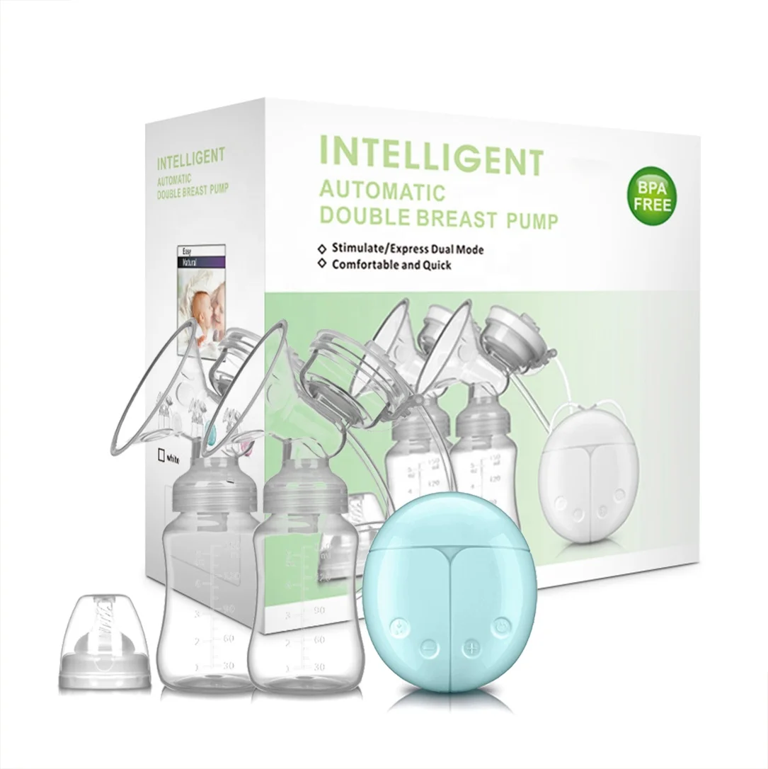 Cute Gently Silicone Suction Breast Pump  with Milk Bottle Tube Connector 150ml Portable Breast Pump