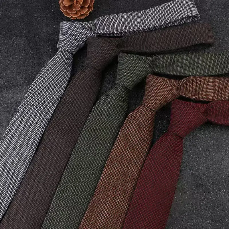 Оптовая продажа мужские деловые костюмы аксессуар галстук мужской модный Повседневный клетчатый в полоску 6 см хлопковый