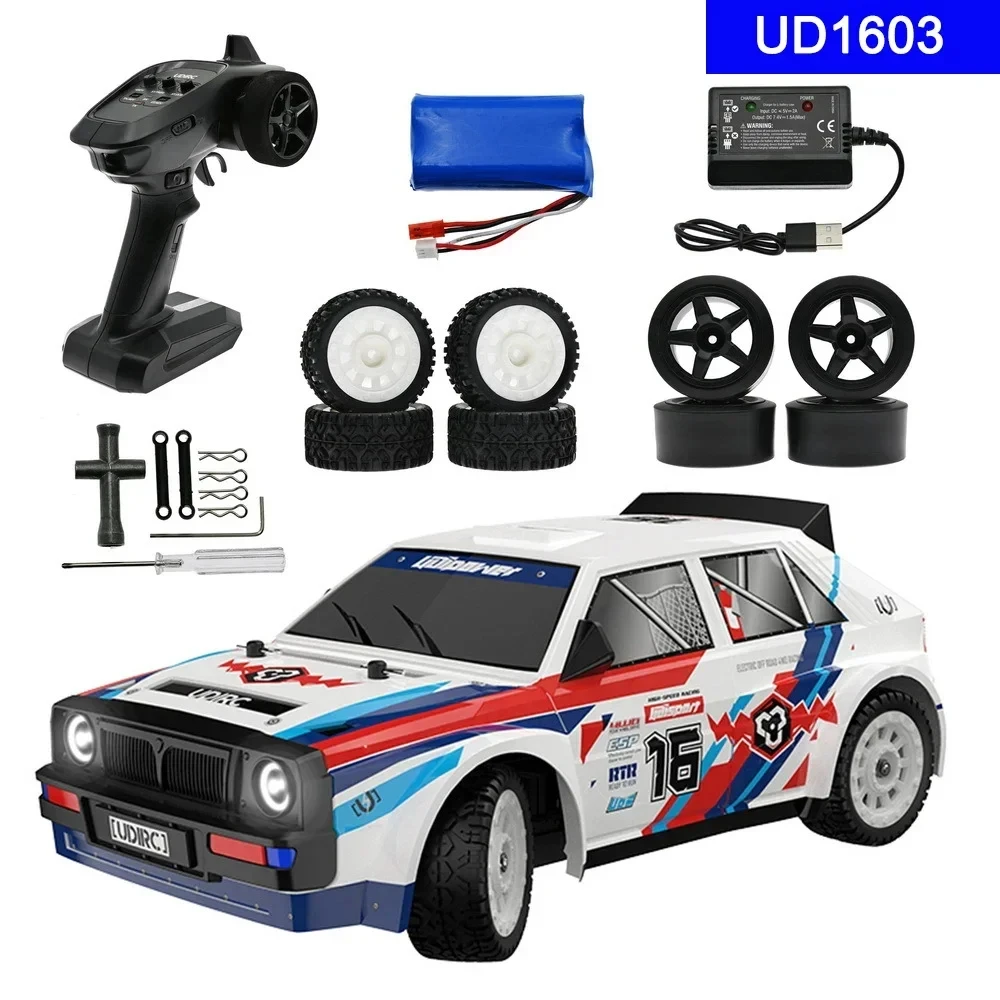 Remote Control High Speed Drift Truck Vehicle RC Muscle Sport Car 1:10 30km/h 380 Brushed Motor ESP SJY-UD1603 1/16 4WD 4CH