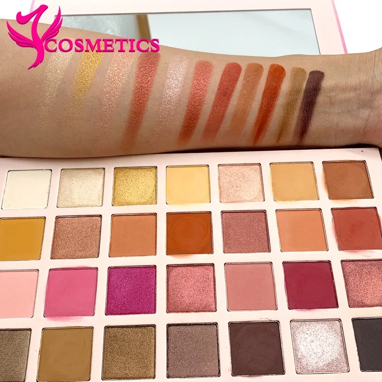 hotsale vegan 28 color diy eye shadow vegan pigmented makeup private label eyeshadow palette pallet