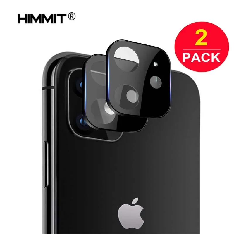 
 [В 2 упаковках] для iPhone 11Pro защита экрана объектива камеры 5,8 6,5 дюйма 2019 металлическая оправа ультратонкая Высокая четкость 9H твердость 2.5D  