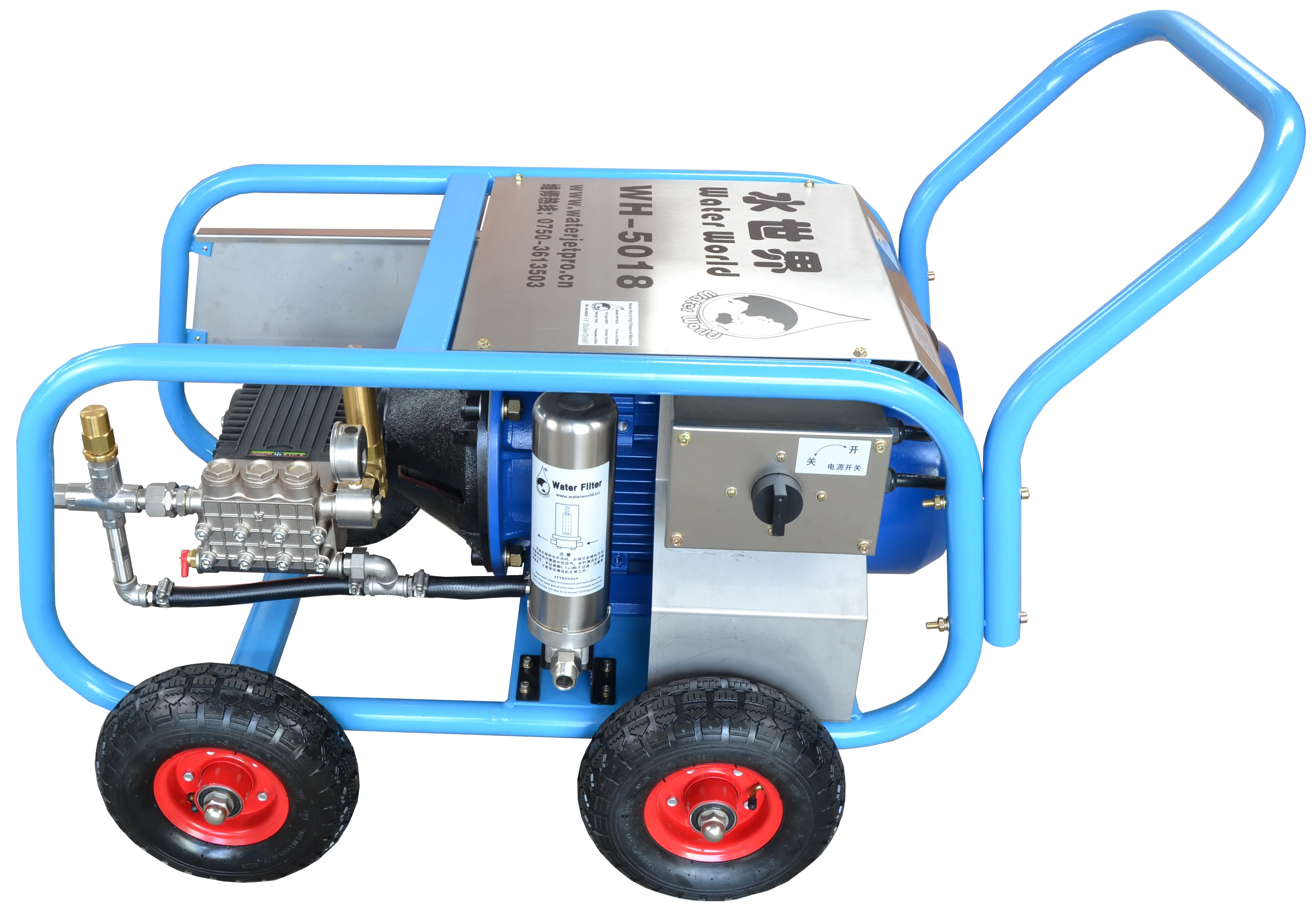 500bar oil tank vessel ship cleaning machine high pressure water jetting hydroblasting machine