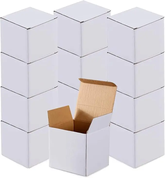 RTS Corrugated Small Mailing Cowhide Leather  Boxes in Original Color  with 3 Layers