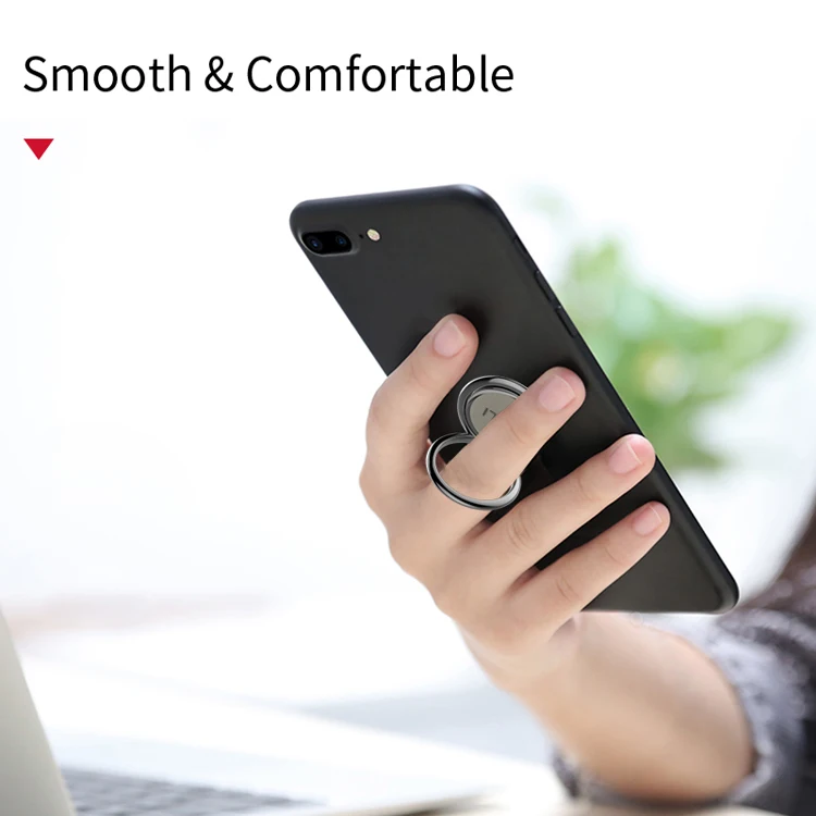 Изготовленным на заказ логосом 360 градусов пальца кольцо мобильного телефона держатель подставки для Iphone 12 мобильного телефона