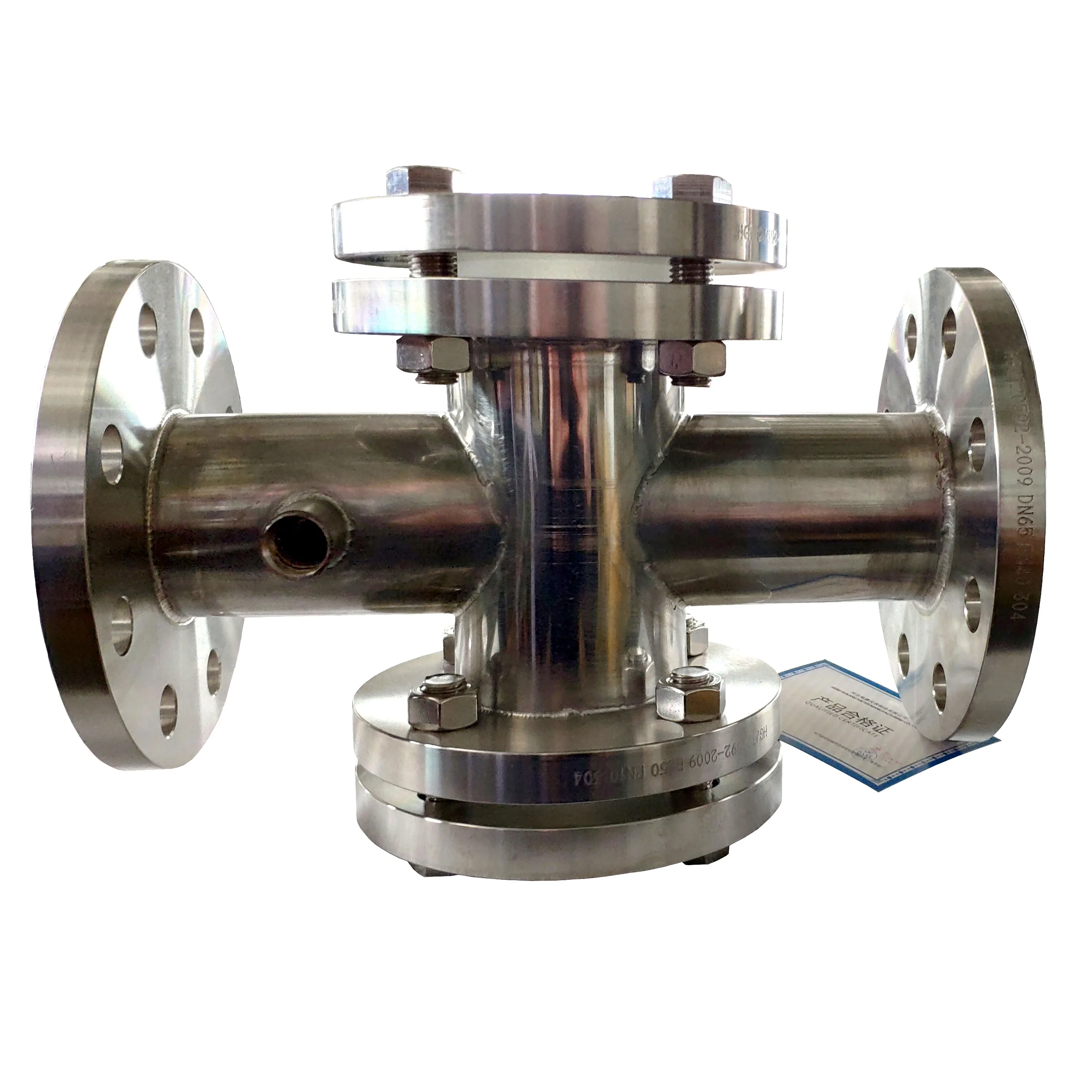 Hot water/oil heat tracing high pressure stainless steel sight glass Flange Full Bore Sight Glass