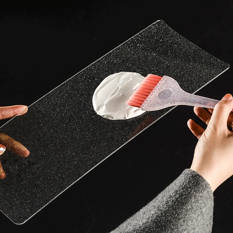 LUXE professional acrylic transparent hair dye board for salon plastic highlight dye board hair dye plate coloring styling tool