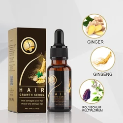 Hair Care Treatment Serum Organic Natural Ginseng Essential Oil Promote Hair Growth Oil For Woman