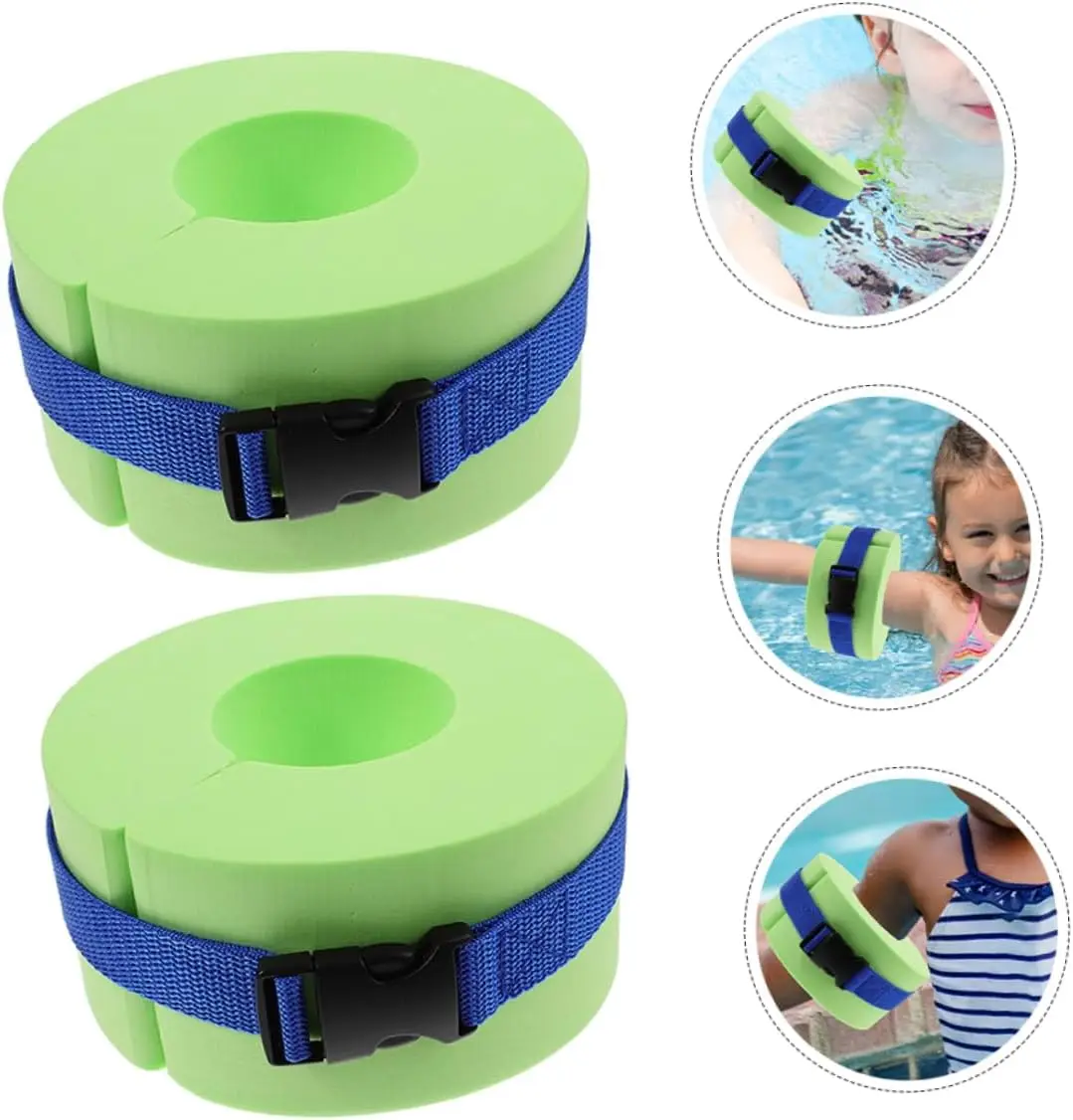 EVA Aquatic Foam Cuffs-Water Floats for Ankles & Arms Swim Discs & Sleeves for Better Buoyancy