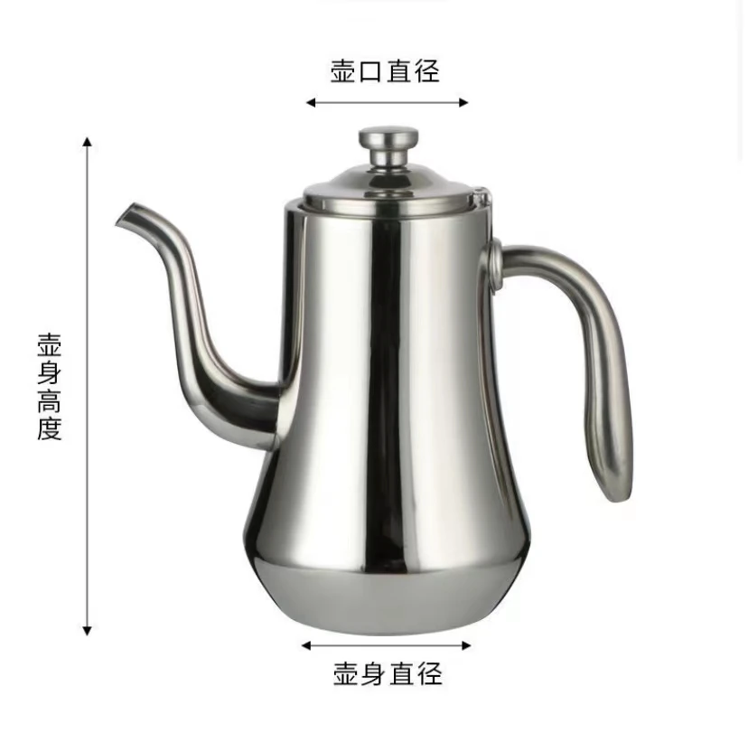 Hot Selling Kitchen Gadget Tools Different Size Customize Logo Smooth Handle Tea Pot