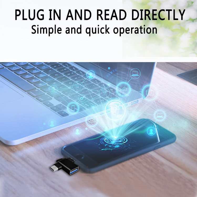 2 в 1 USB-кабель Otg адаптеры подключение флеш-накопителя клавиатуры мыши микрофона Micro USB Type-C OTG телефона