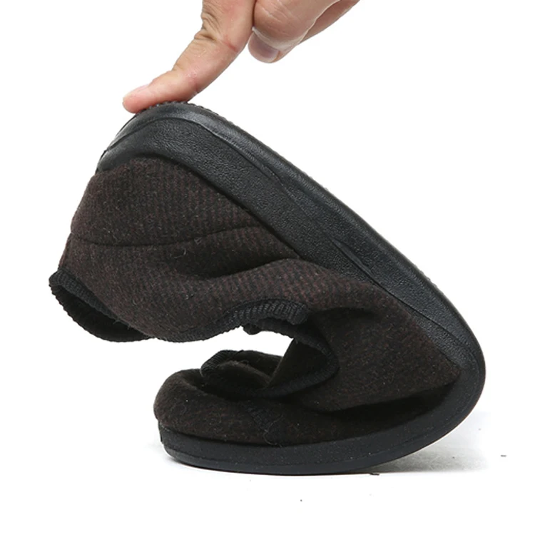 Unisex Big Size Comfortable Adjustable Diabetic Shoes Blue Women Orthopedic Medical Slippers