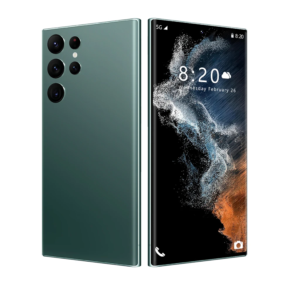 2023 popular original S22 Ultra16GB 512GB smart phone with built-in pen 5G smart phone Android 12 mobile phone