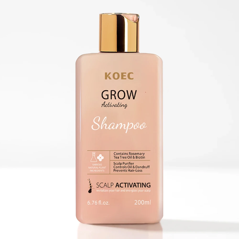 KOEC Grow Activating Shampoo Deeply Nourishes Hair Prevents Hair Loss Rejuvenates the Scalp While Fighting Chronic Scalp Problem