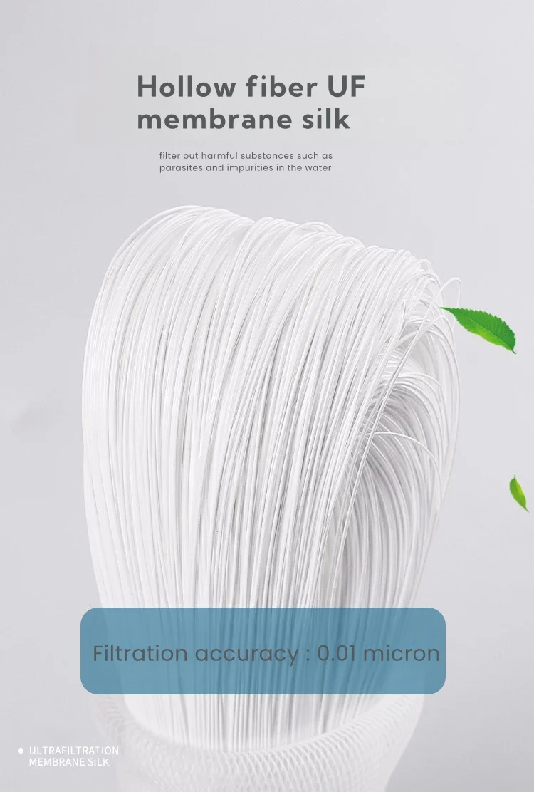 PVDF Filter 0.01 Micron 2.5x10 Inch Water Sediment Filter Cartridge Whole House UF Filter for Water Replacement Cartridge