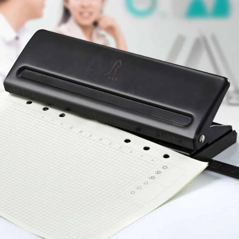 Metal Adjustable 6-hole Hole Creativity Punch Puncher Office Hole Punch 5.5mm Stationery for Teacher