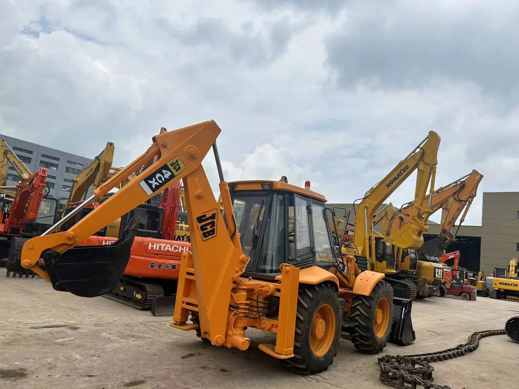 used JCB4CX Backhoe loader 4 drive multi -function mining and shovel secondhand JCB excavator equipment in good condition