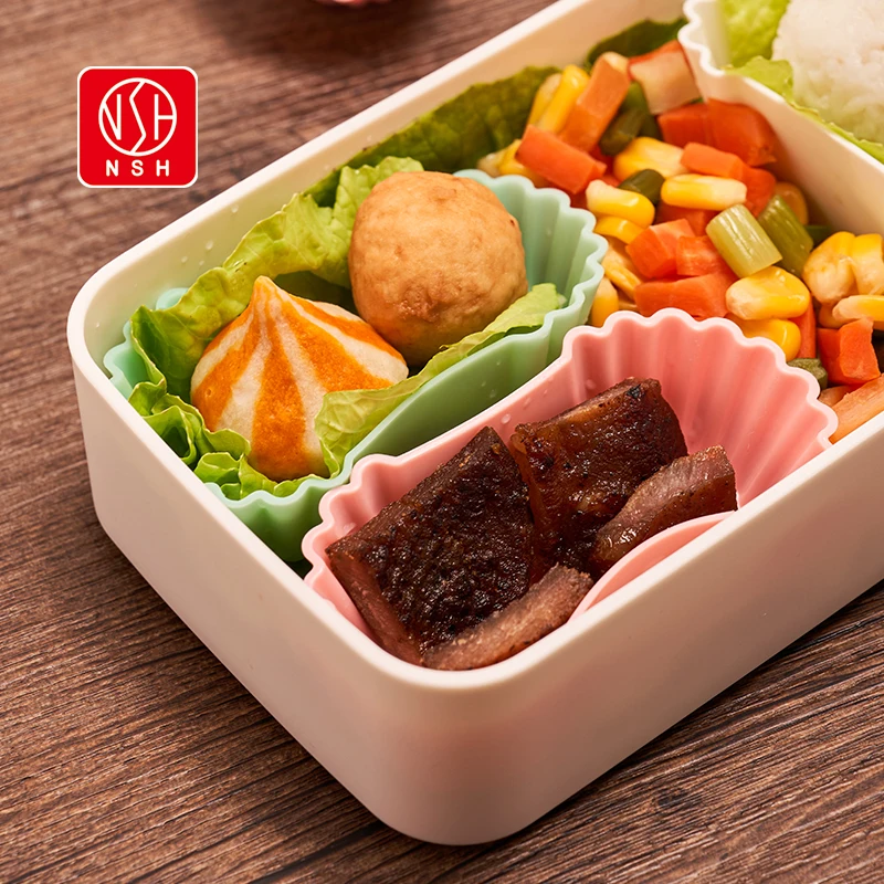 NSH 6134 Japanese bento food dividing dish separator cup bento box in the dish baking cake mold 3pc