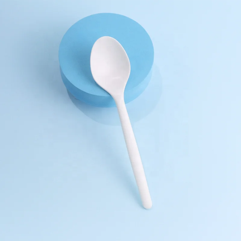 New Design Heavy Weight Disposable CPLA Cutlery 100% Compostable Spoon Fork Knife Cutlery Kits