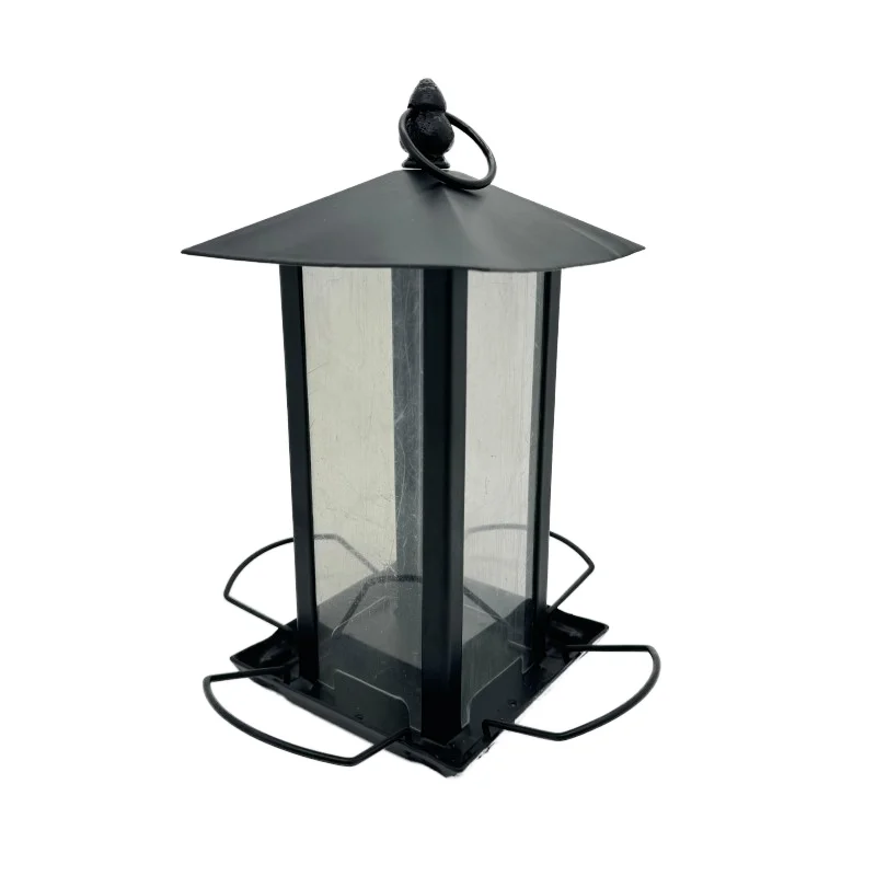 Outdoor Hanging Bird Seed Feeders with Perches Garden Decoration Metal Feeders Iron Used for Wild Birds