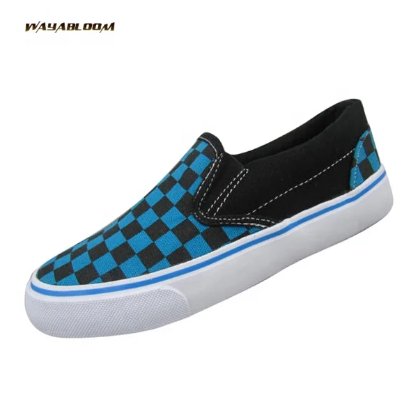 Fashion Big Size Low Top Men Casual Daily Wear Shoes Blank Slip On Canvas Shoes