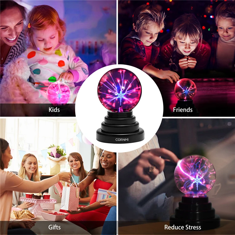 Creative Magic Plasma Ball Touch Sensitive Gift Lamp Light