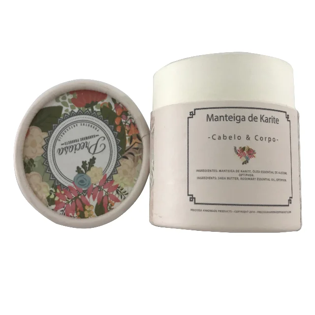 eco friendly Cosmetic Packing kraft paper tube for face cream Jar