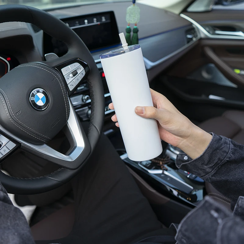 20oz Powder Coated Double Wall Stainless Steel Vacuum Sublimation Thermal Insulated Tumbler Cups