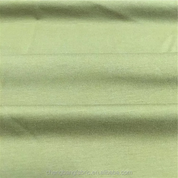 Chengbang Fabric Factory Best Quality Single Jersey 95% Pima cotton 5% Spandex Fitness Last Long Fabric
