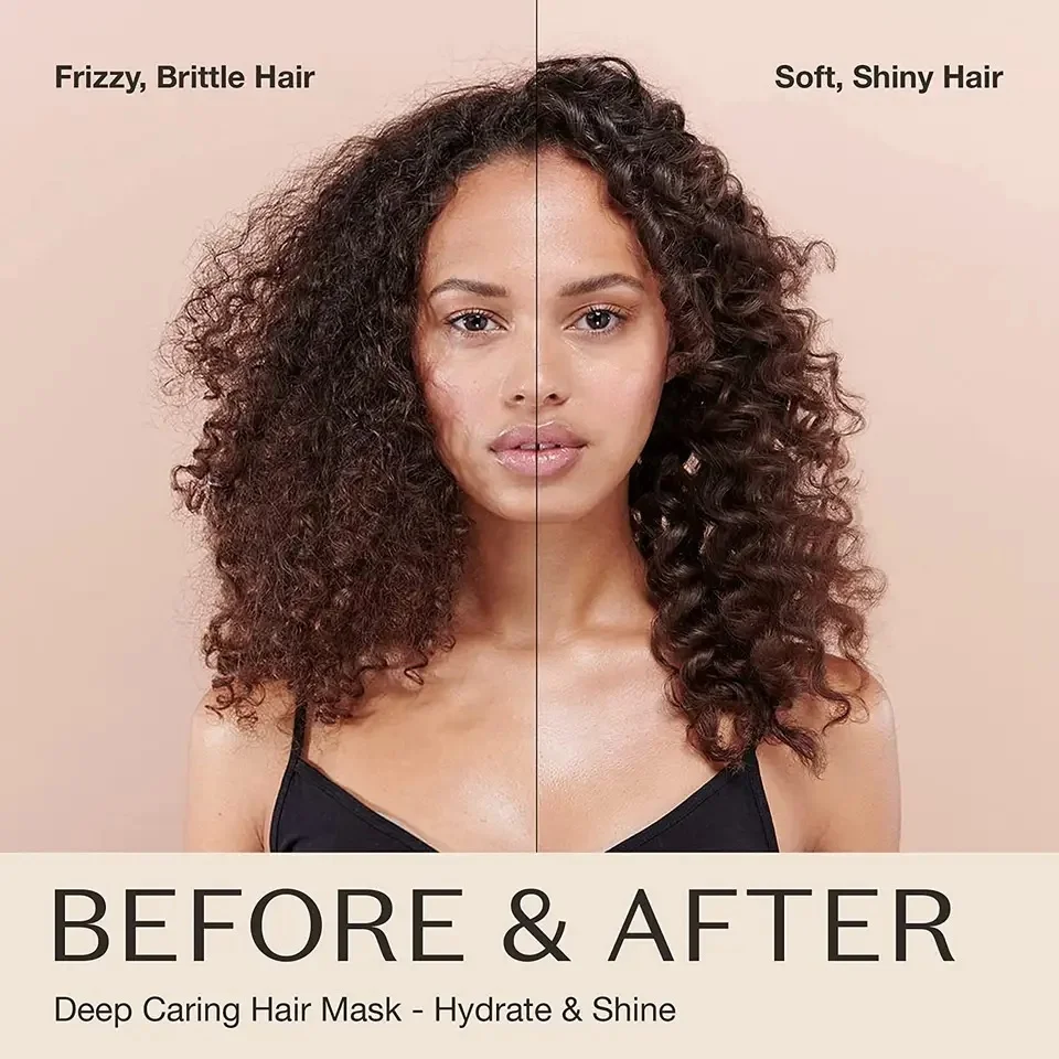 Private Label Curly Hair Care Coconut Oil Anti-frizz Moisturizing Smoothing Hair Mask