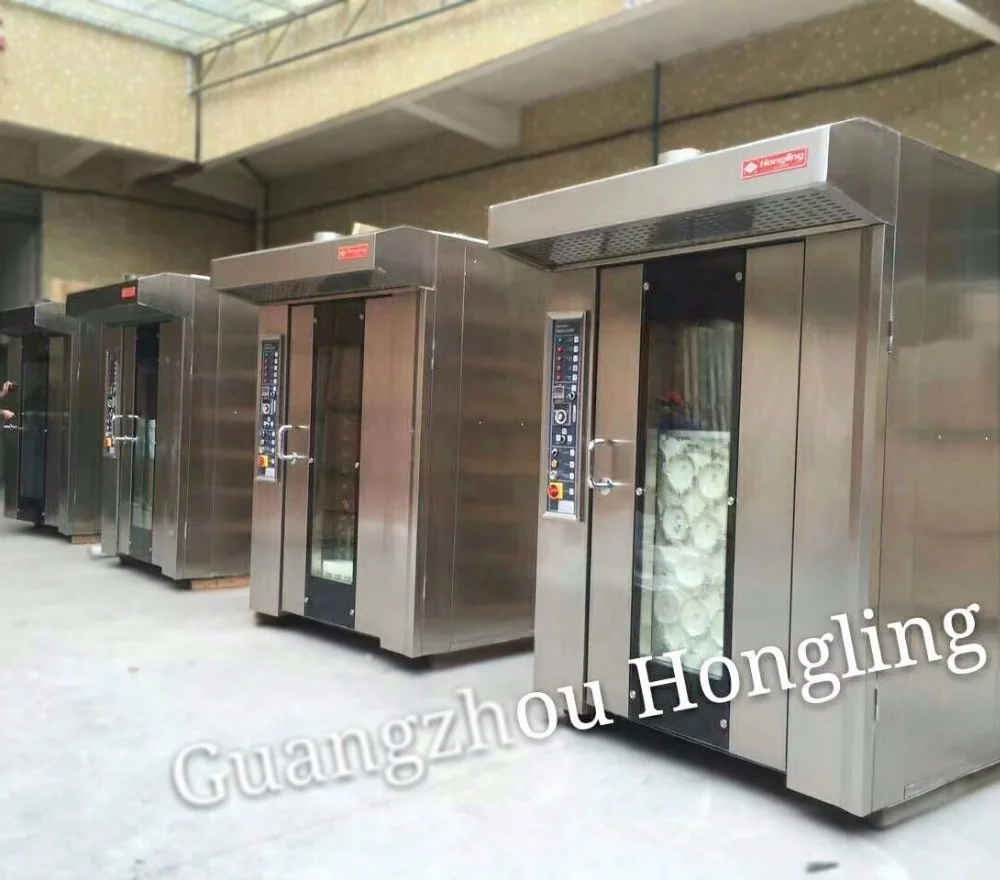 Bread Baking Machine 32 Tray Diesel Rotary Oven for Baguette