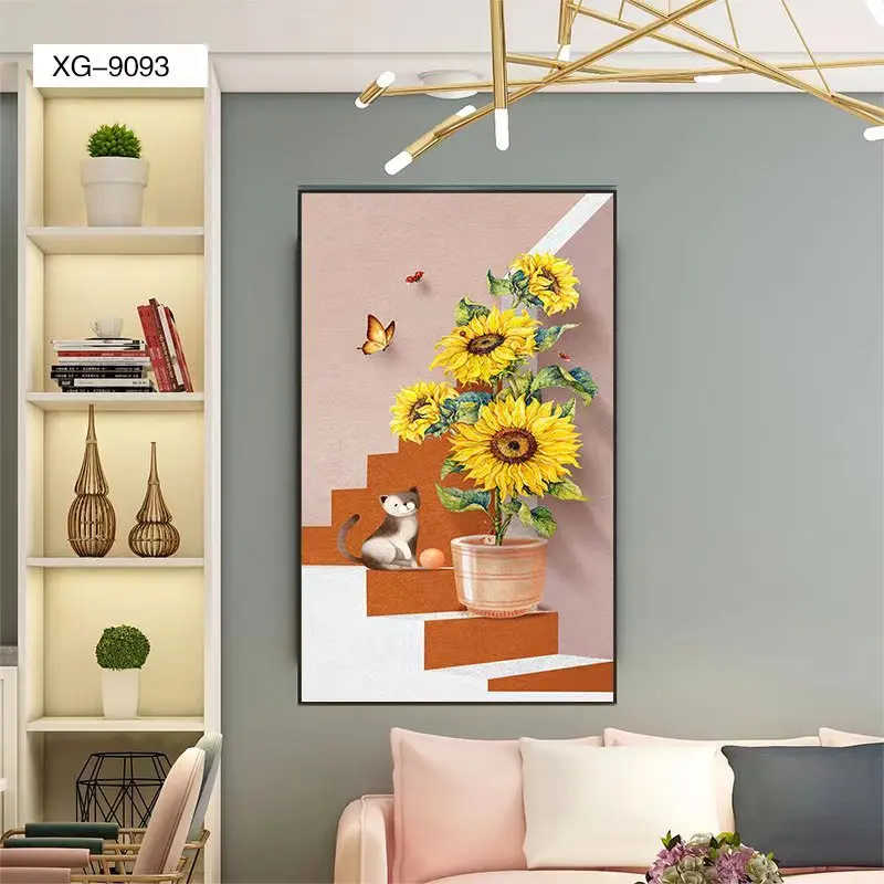 Modern landscape paintings wall pictures with frame