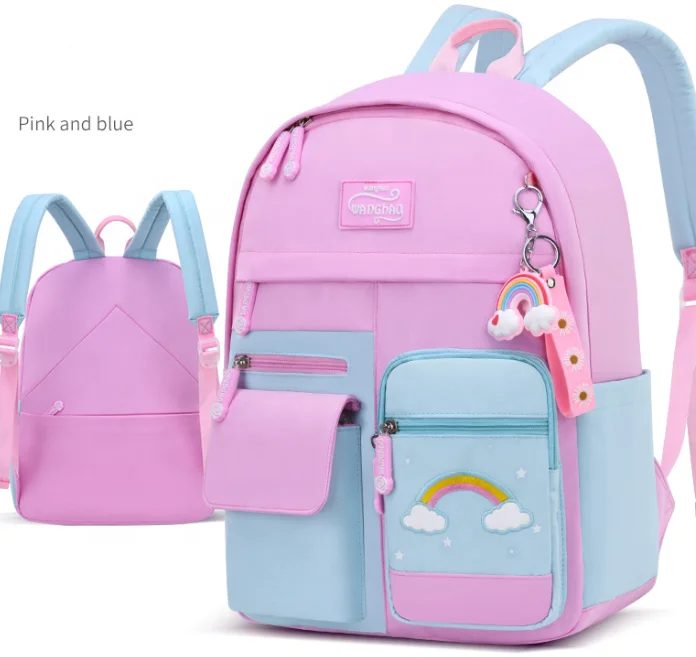 Top Quality Colorful Cartoon Kids Backpack Waterproof Large Capacity Student bag Children Girls School Bags