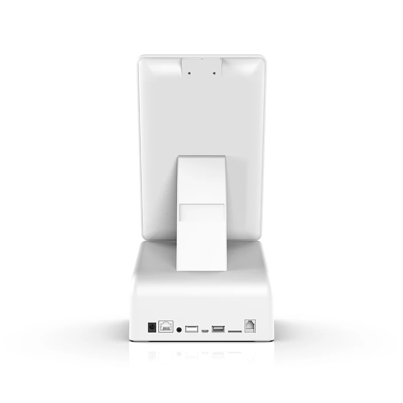 10.1 inch desktop POS touch screen kiosk payment kiosk printer 58mm with 1D 2D barcode QR code scanner and NFC reader 14443