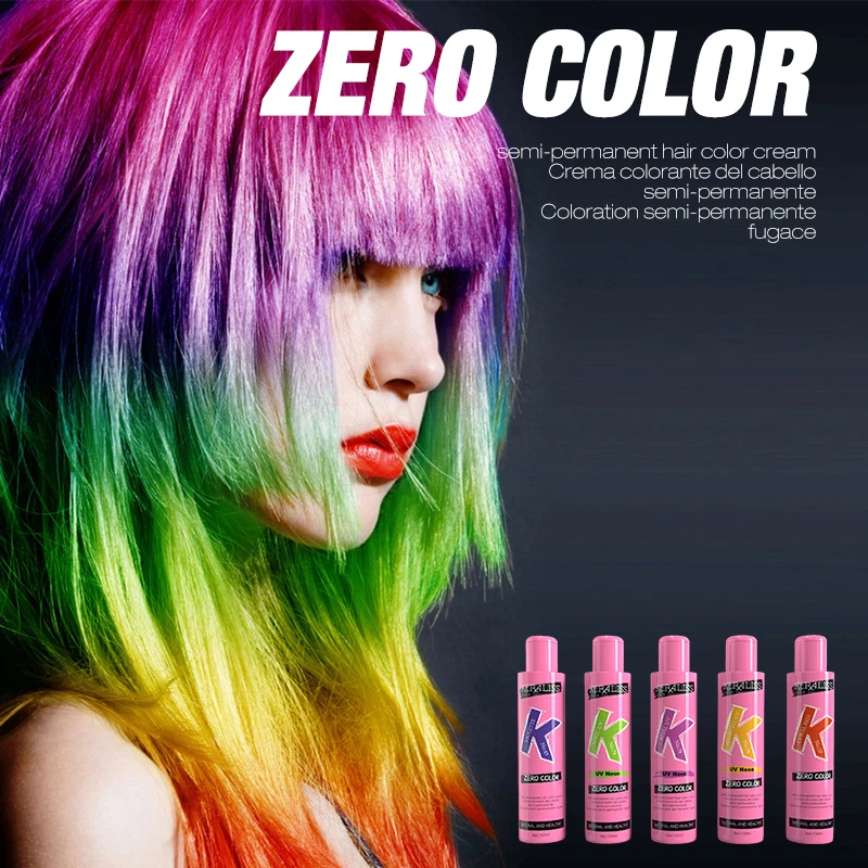 Wholesale 40 Colors 150ml UV Color Peroxide-Free hair care conditioner Semi Permanent Color Cream