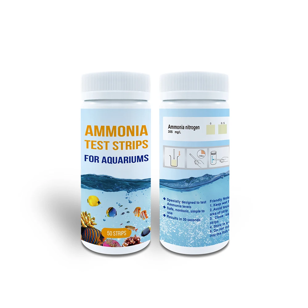 Own Manufacturer Ammonia Nitrogen Rapid Test Kit Hot Selling  Aquarium Fish Pond Water Quality Test Strips
