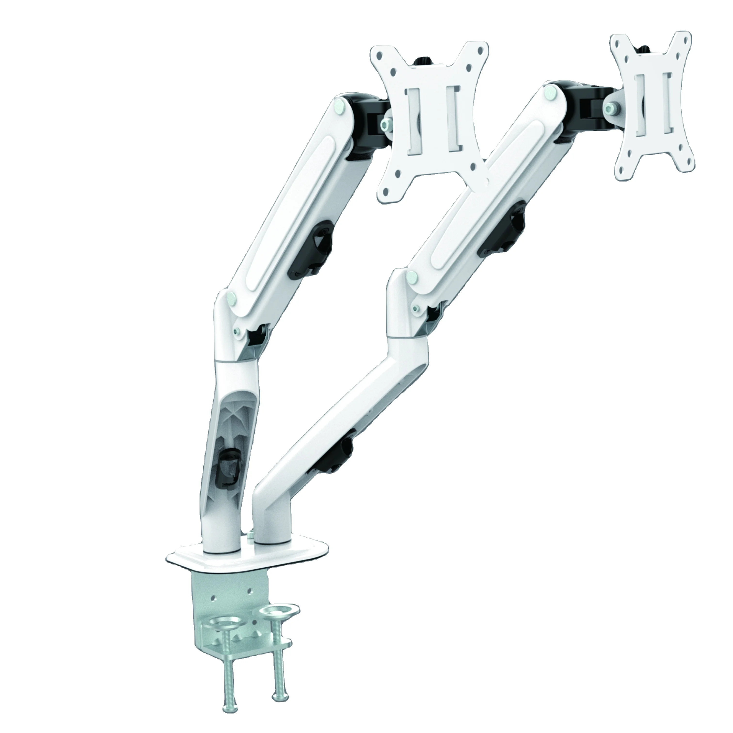 monitor arms desk mount  medical dual rack monitor wall mount bracket mount monitor double white