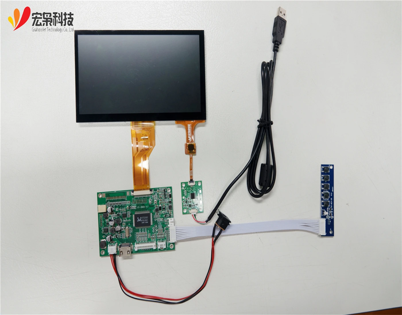7 inch 1024x600 tft lcd touch screen module and capacitive touch screen panel