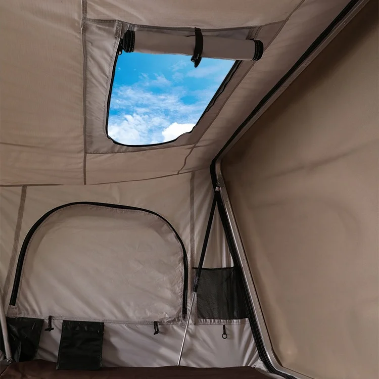 Buy adventure camping 4WD OEM car hard shell rooftop tent with mattress and ladder