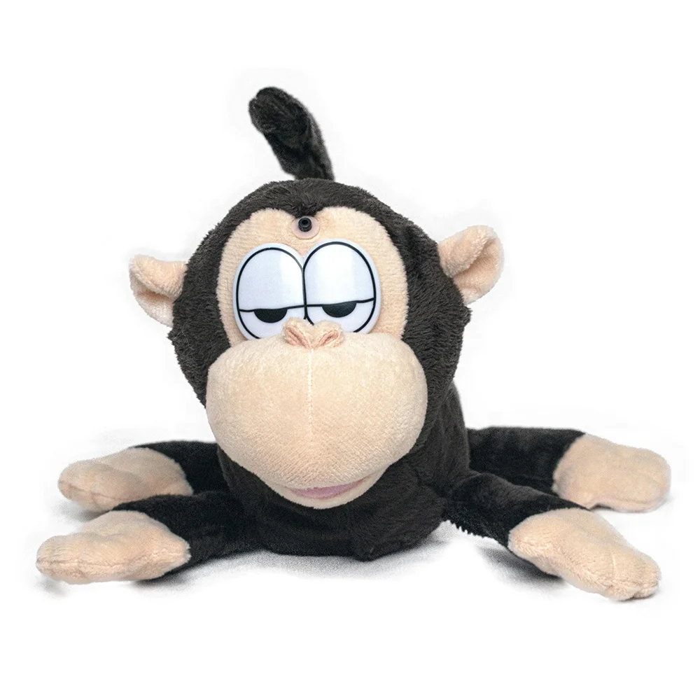 Naughty Plush Puppet Monkey  Education Plushie Toys Rolling Laughing Electronic Stuffed Animal Toys Monkey